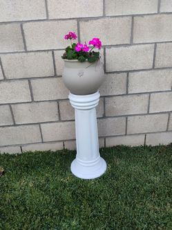 Greek Roman Outdoor Garden Pillar For Plant Pot Decor
