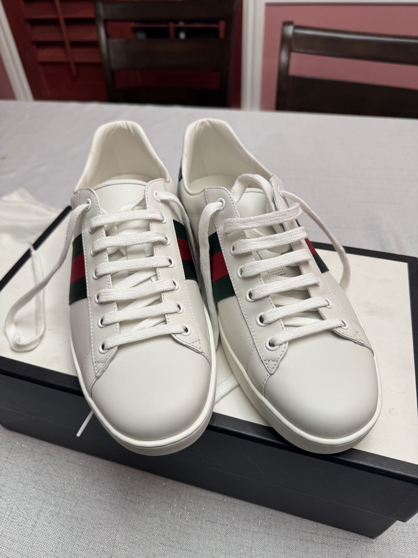 MEN'S GUCCI ACE TRAINER WITH WEB
