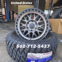 LT 265/70/17 Atlander MUD TERRAIN And New RIMS 6X139/7 Toyota Tacoma 4RUNNER CHEVY GMC SIERRA RINES Y LLANTAS RIMS AND TIRES YES WE FINANCE