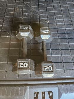 Pair 20lbs dumbbells