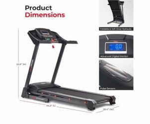 Folding Treadmill with Digital Monitor