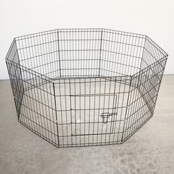 New In Box $44 Dog 8-Panel Playpen, Each Panel 30” Tall X 24” Wide Metal Pet Gate Exercise Fence Crate Kennel