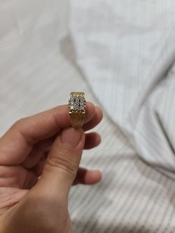 Men Gold diamond ring