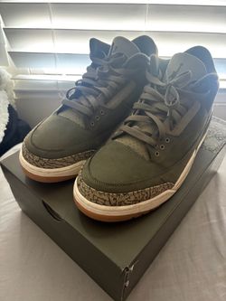 Air Jordan 3 Olive Green Sneakers