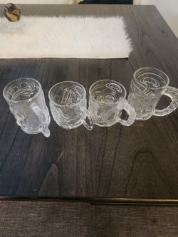 McDonald's Batman Forever Glass Mugs Set of 4