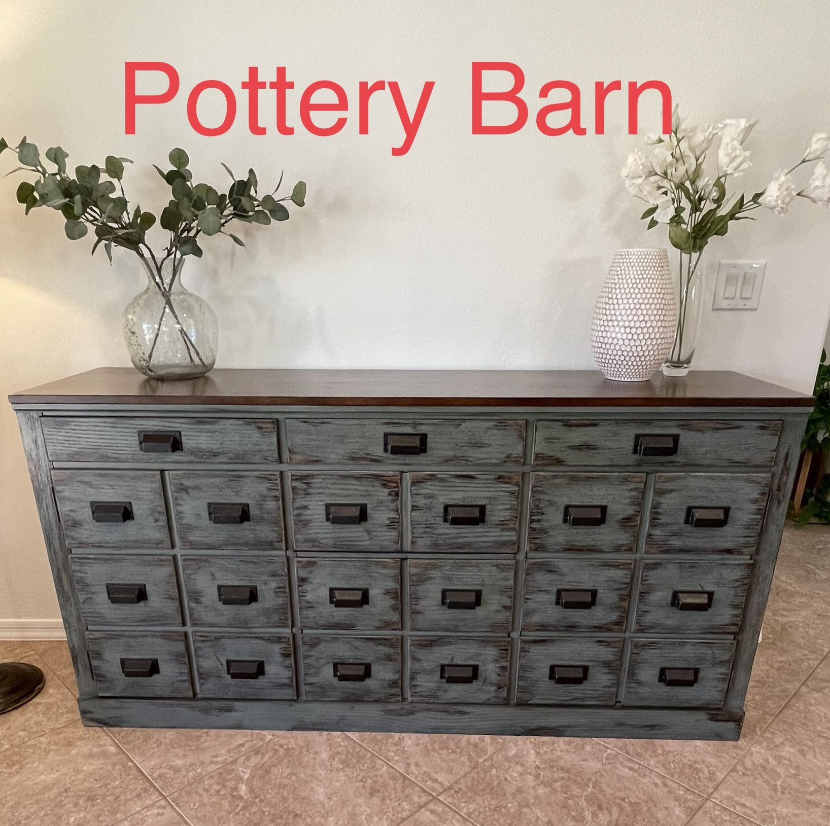 Pottery Barn Clerk’s Cabinet Console Table