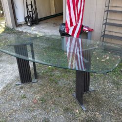 Glass Top Dining Table