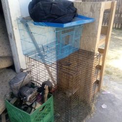 Bird Cages Or They Could Be For A Rabbit 