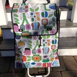 Shopping cart with wheels