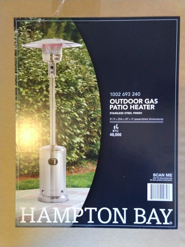 Patio Heater new in box Hampton Bay 48000 BTU