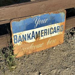 Sign  Bank Americard