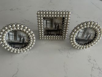 Pearl Photo Frames - Set Of 3
