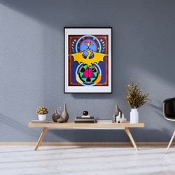 🌗 Dragon Energy: retro game board art by Chris Freyer