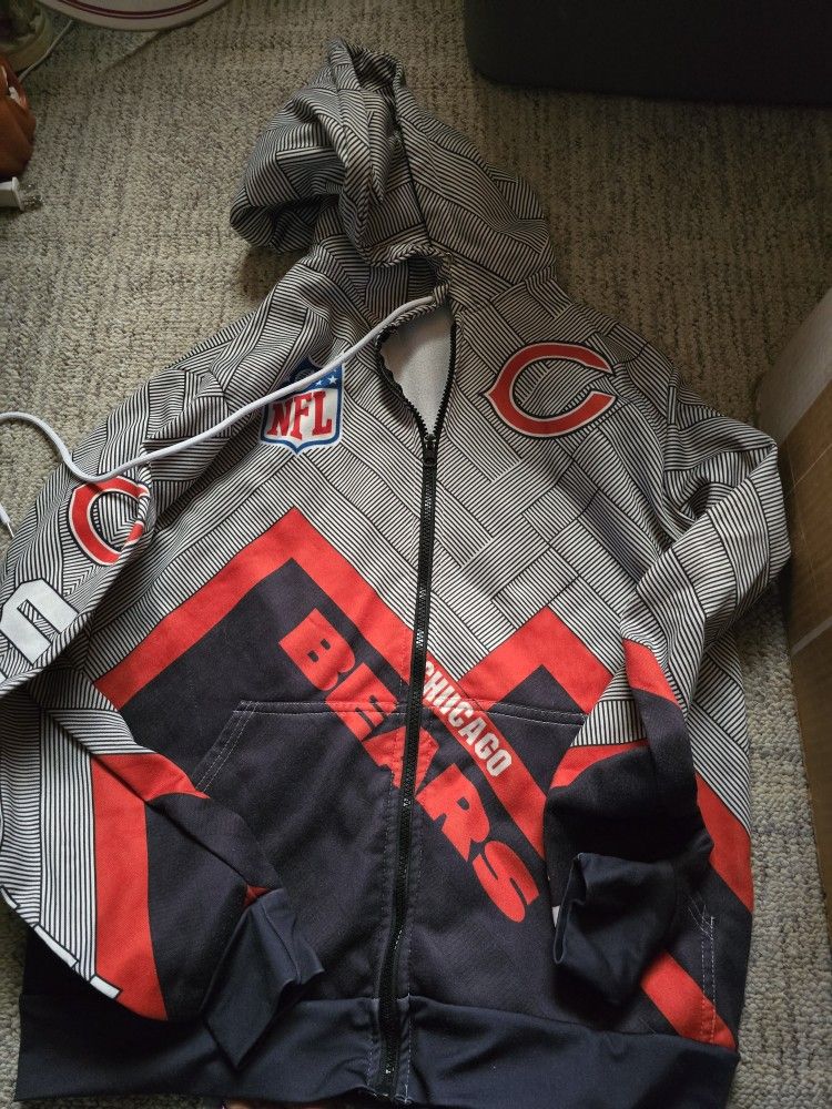 CHICAGO BEARS MENS HOODIE MEDIUM