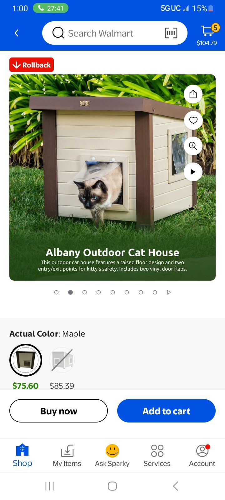 Ecoflex Outdoor/Indoor Cat House