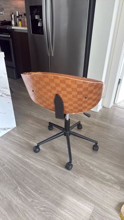 Checkered desk chair