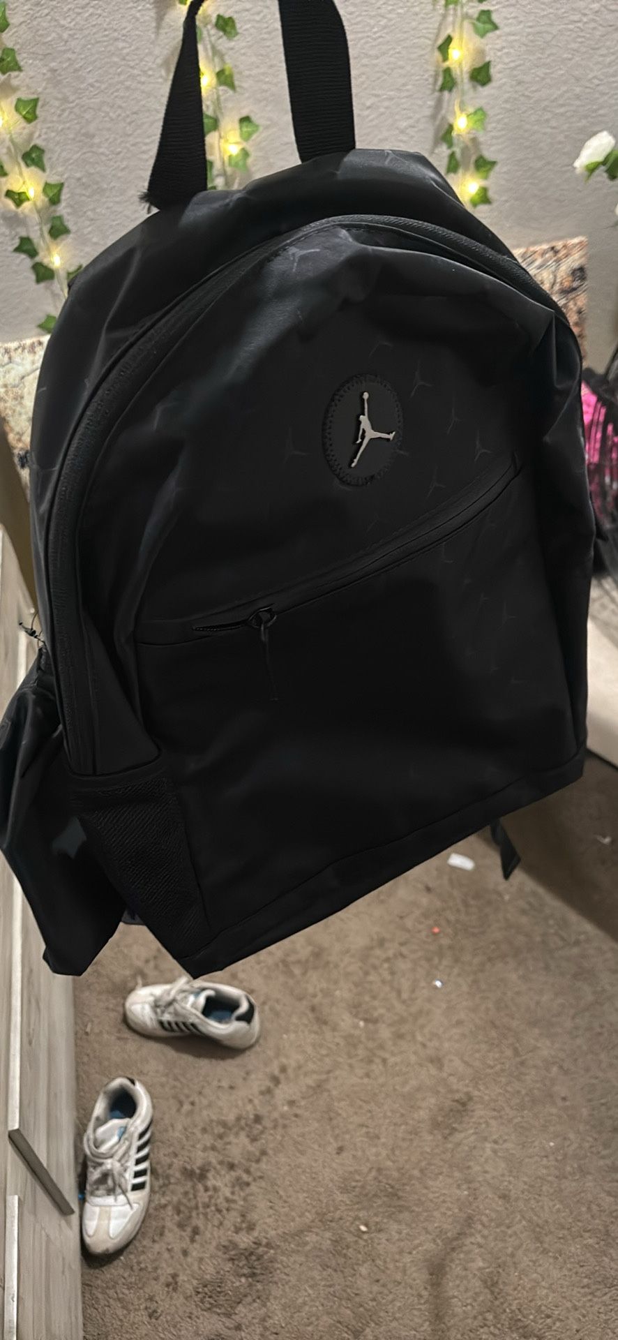 Jordan Backpack With Pencil Pouch. Monogram All Black