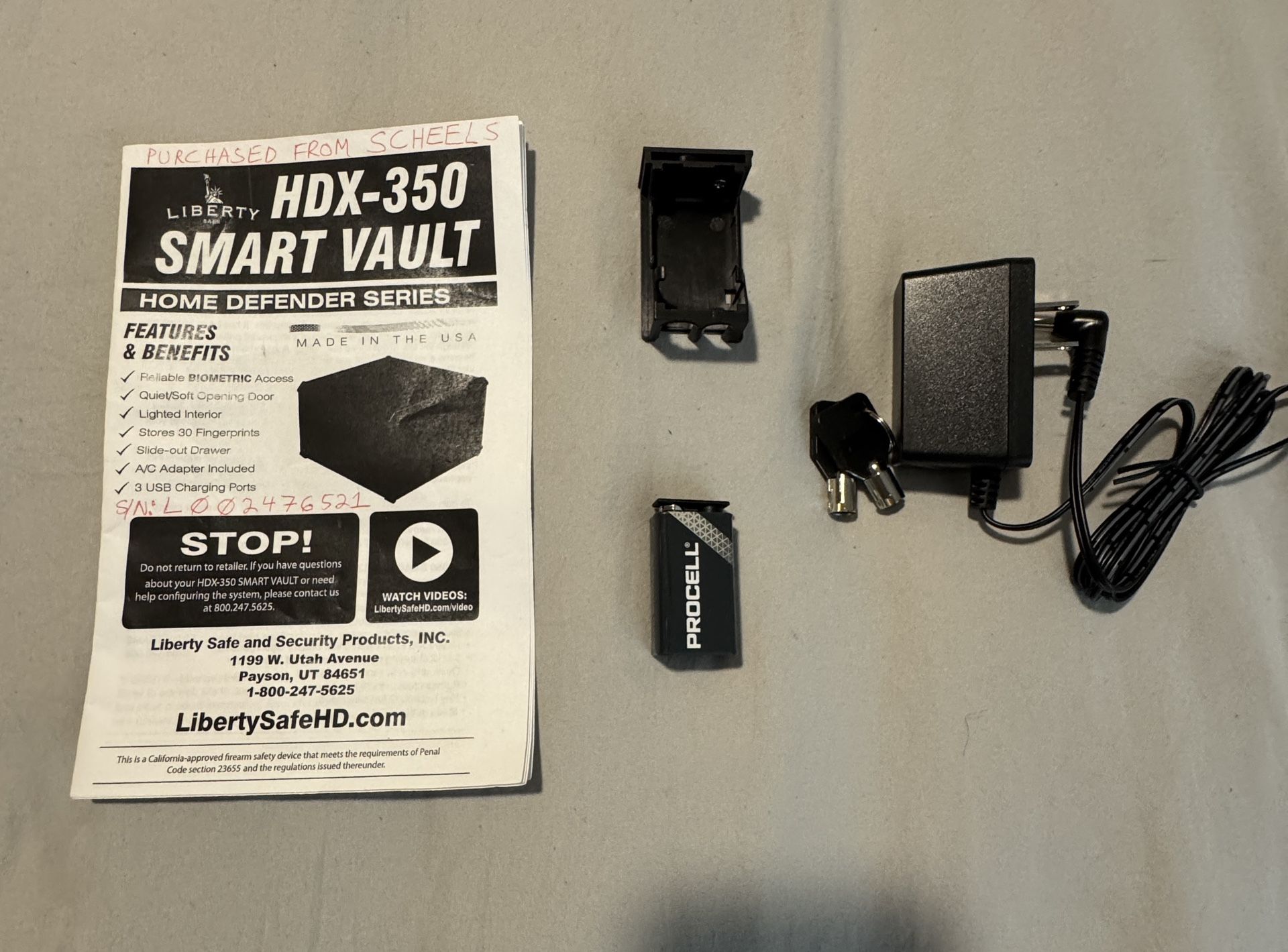 Liberty HDX 350 Smart Vault Home Defender Series