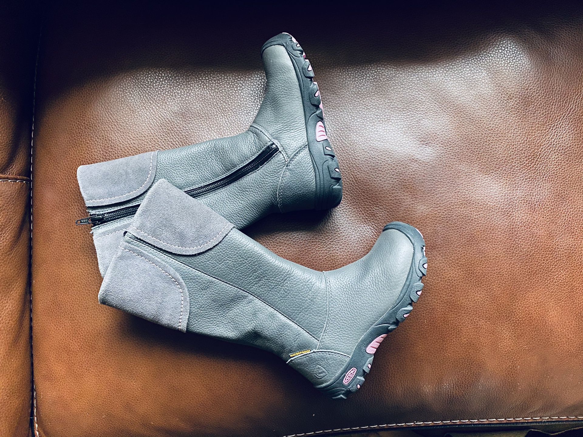 KEEN Winter leather boots for girls