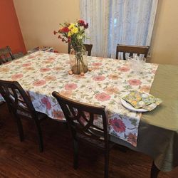 Rustic Solid Wood Dining Table