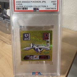 2000 Amada Sticker Lugia Psa 7