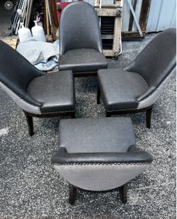 Game chairs leather  $100.00 ea