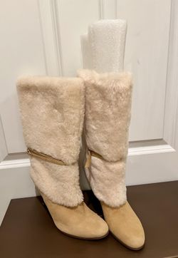 Ralph Lauren Fur Boots 8