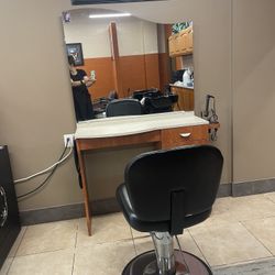 Hair Station With Chair 