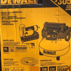 DEWALT AIRCOMPRESSOR 6gal  And Hose