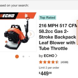 Echo Blower 580
