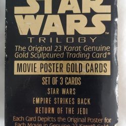 Star Wars 24k Gold Movie Poster Cards (Set Of 3)