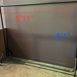  Heavy Duty Rolling Garment Rack, Hanging Clothes Organizer