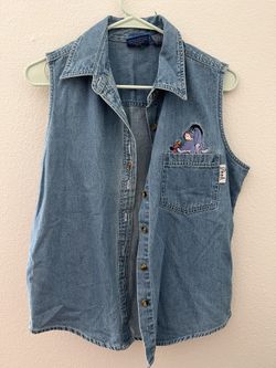 Vintage Disney Winnie The Pooh Denim Vest