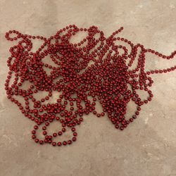 Red Beaded Garland
