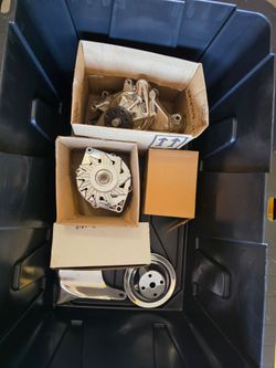 Chevy 350 chrome misc. parts