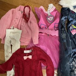 Assorted 2-4 Year Old Girls Dresses, Accessories Light Use