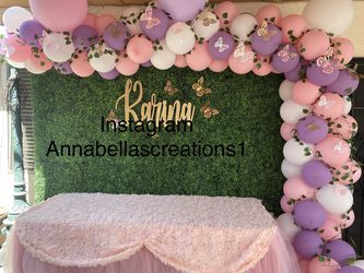 Babyshower decor, babyshower decoration, party decorations, balloons garland , butterflies theme decor,