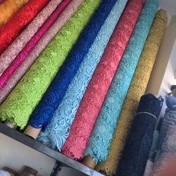 Floral Guipure Lace fabric