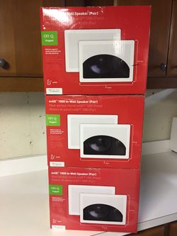 New Flush mount wall speakers. Paid $70 Each Set.Will Take $35 per set. 3 sets