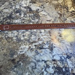 Beautiful Hand tooled Leather Dog Collar 