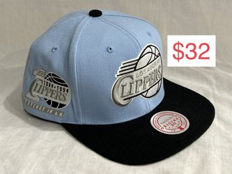 Los Angeles Clippers Snapback Mitchell & Ness Baby Blue 10 Year Anniversary New