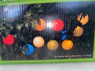Summer Living paper-ball string lights