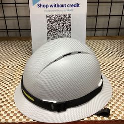 Tru Crest Safety Hard Hat With Rechargeable Head Lamp 