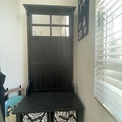 Kennedy entryway hall tree bench and storage