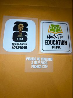 World Cup Patches & Match Detail México vs England