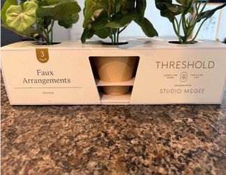 Threshold x Studio McGee 3-Piece Faux Geranium Arrangements
