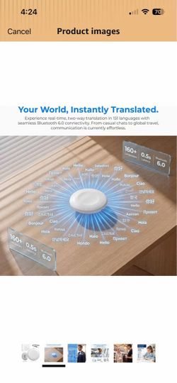Brand New AI Translator Language Translator Device Spanish & English Practice Companion – Supports 160+ Languages,traductor de idiomas portatil,Travel