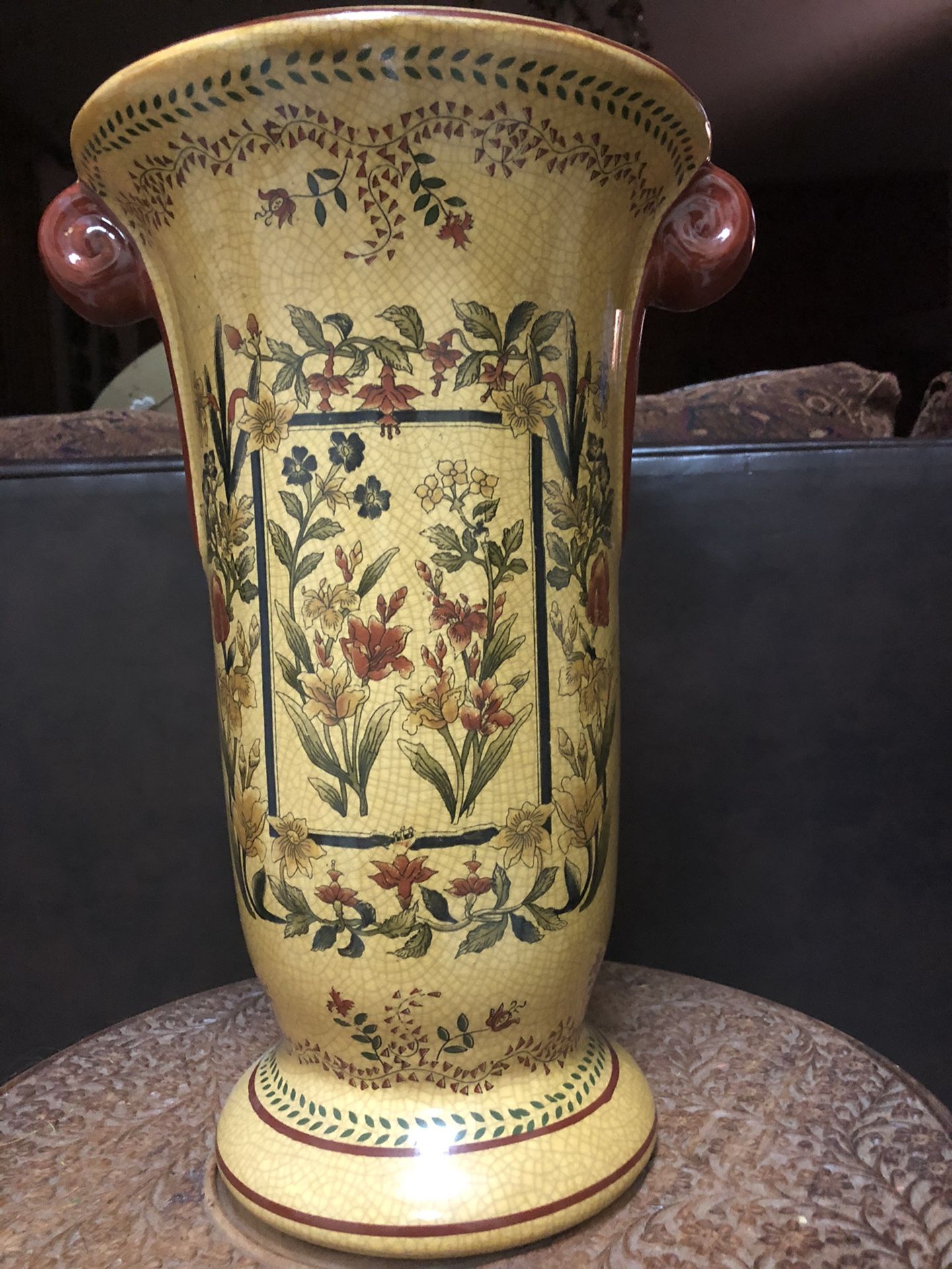 13” tall beautiful color vase- home decor