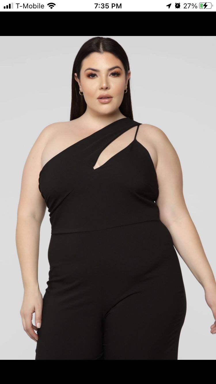 One Shoulder Jumpsuit ! Size 1X