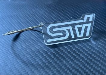 Subaru STI WRX Impreza acrylic laser etch keychain JDM